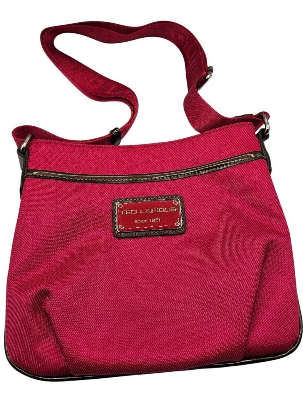 Ted Lapidus Fuchsia Bright Pink Shoulder Bag Handbag